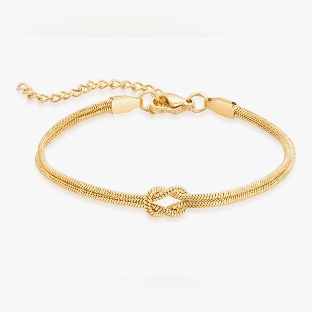 Gorgeous Neiman Marcus 18KT Gold dip Knot  bracelet
